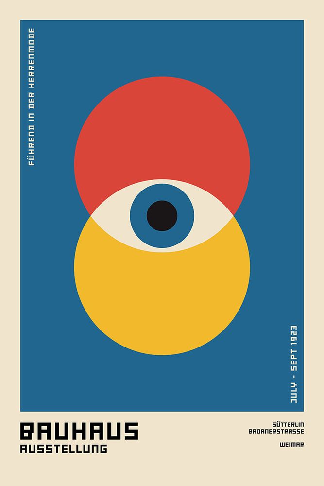 Poster - BAUHAUS Graphic Collection - BLUE SHAKER