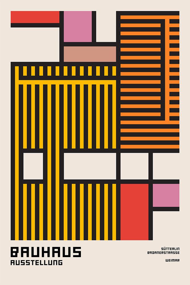 Poster - BAUHAUS Graphic Collection - BLUE SHAKER