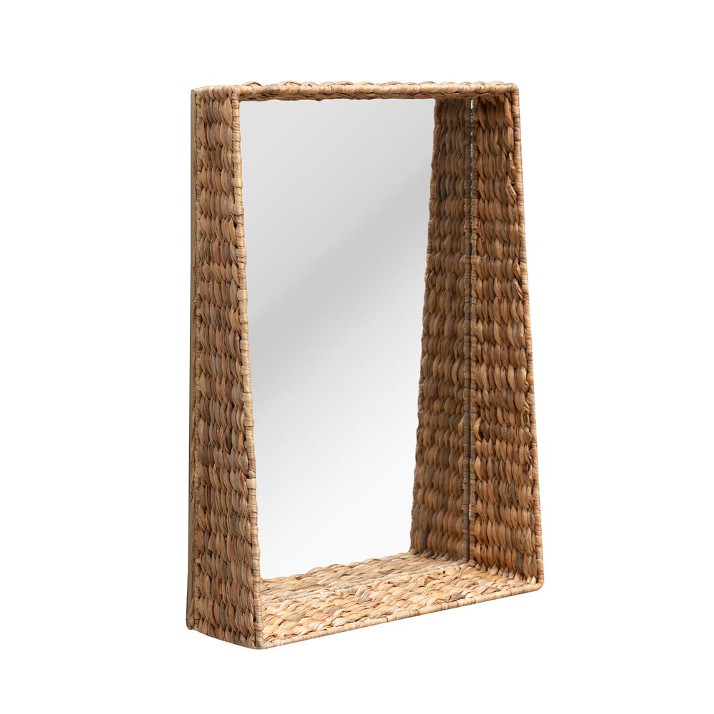 Miroirs - Miroir étagère tressée - CHEHOMA