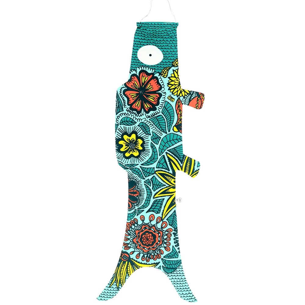 Objets de décoration - Koinobori Green Blossom (KOI2.42/M) - MADAME MO