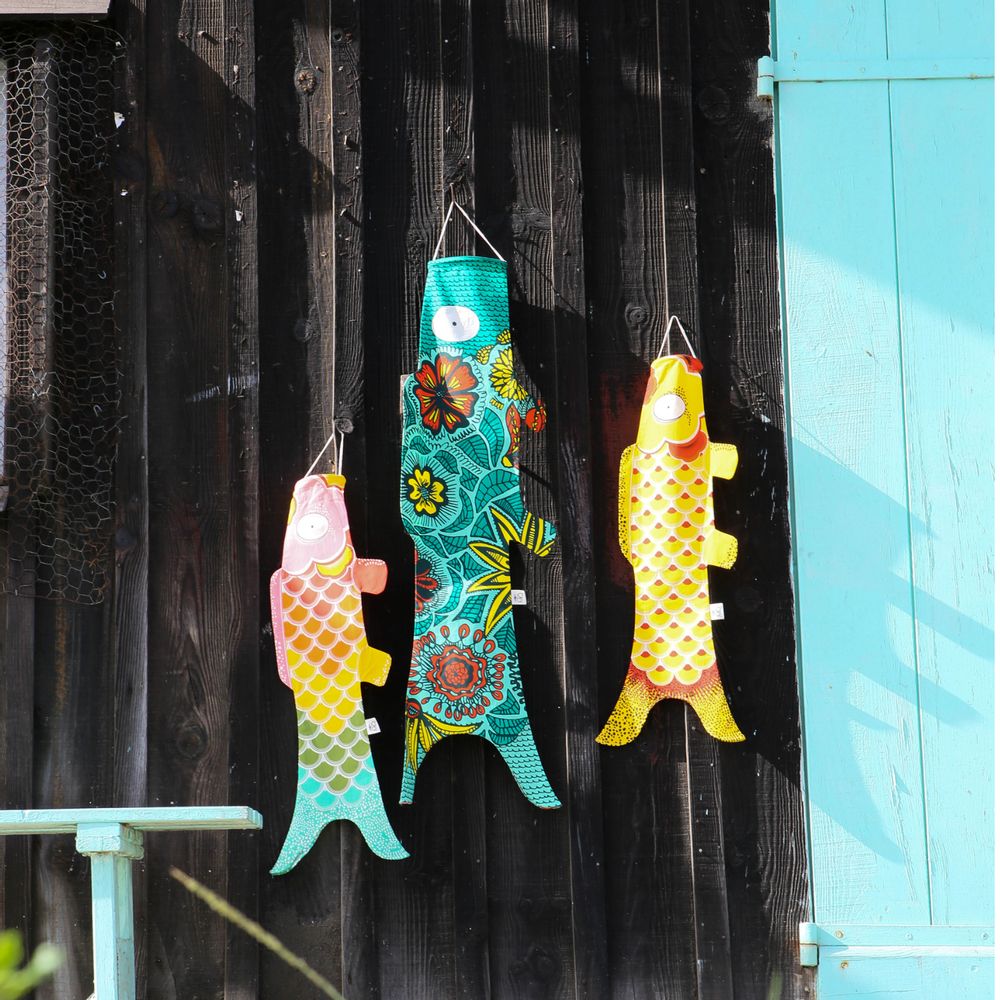 Objets de décoration - Koinobori Green Blossom (KOI2.42/M) - MADAME MO