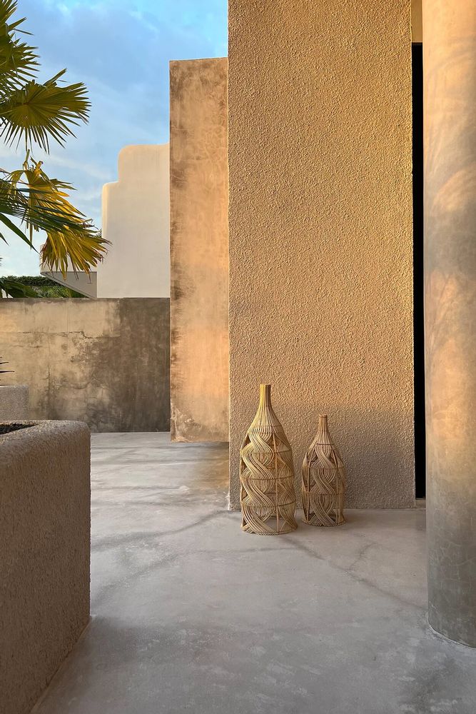 Floor lamps - The Garaffa Pendant - Natural - M - BAZAR BIZAR LIVING