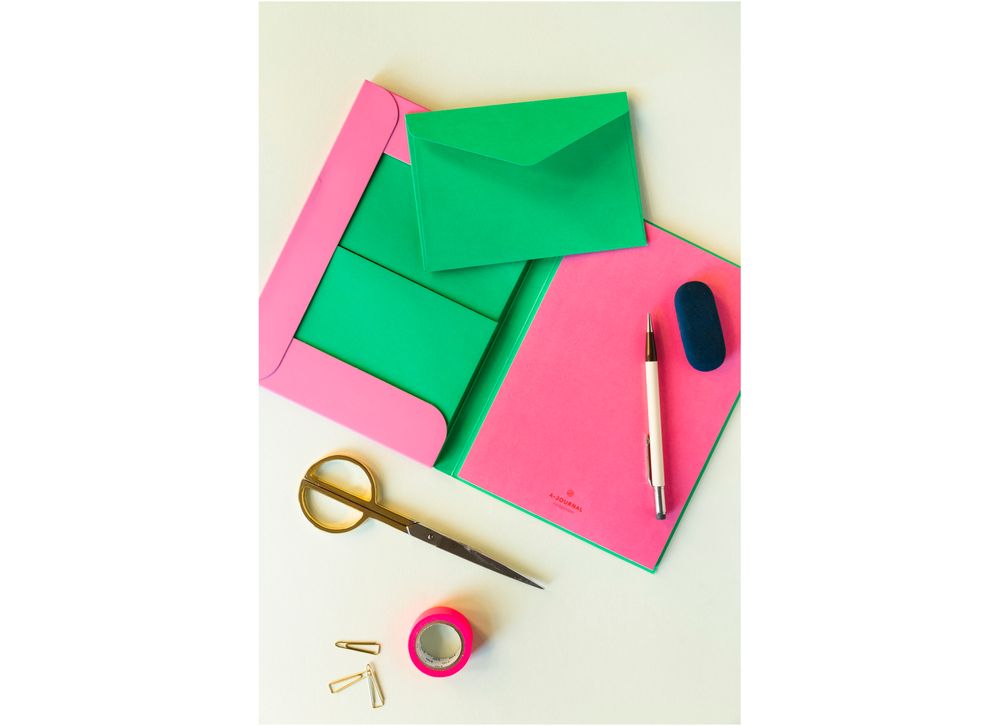Papeterie bureau - Cahier Lilas - A-JOURNAL