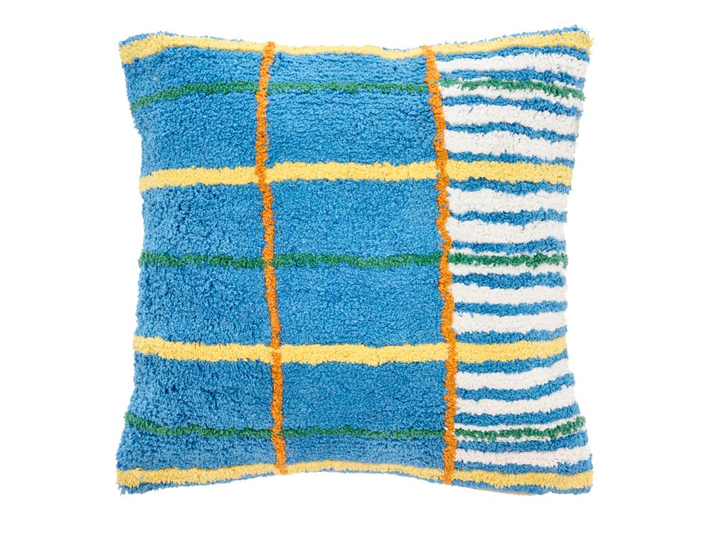 Cushions - Styles Cushion 45 x 45 cm Blue/Yellow/Offwhite/Green - VILLA COLLECTION DENMARK