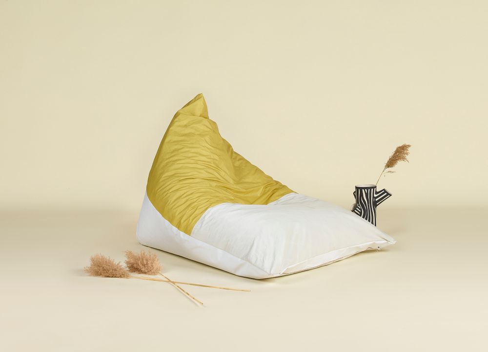 Poufs - [intérieur] Pouf Berlingot Colza - LA TETE DANS LES NUAGES