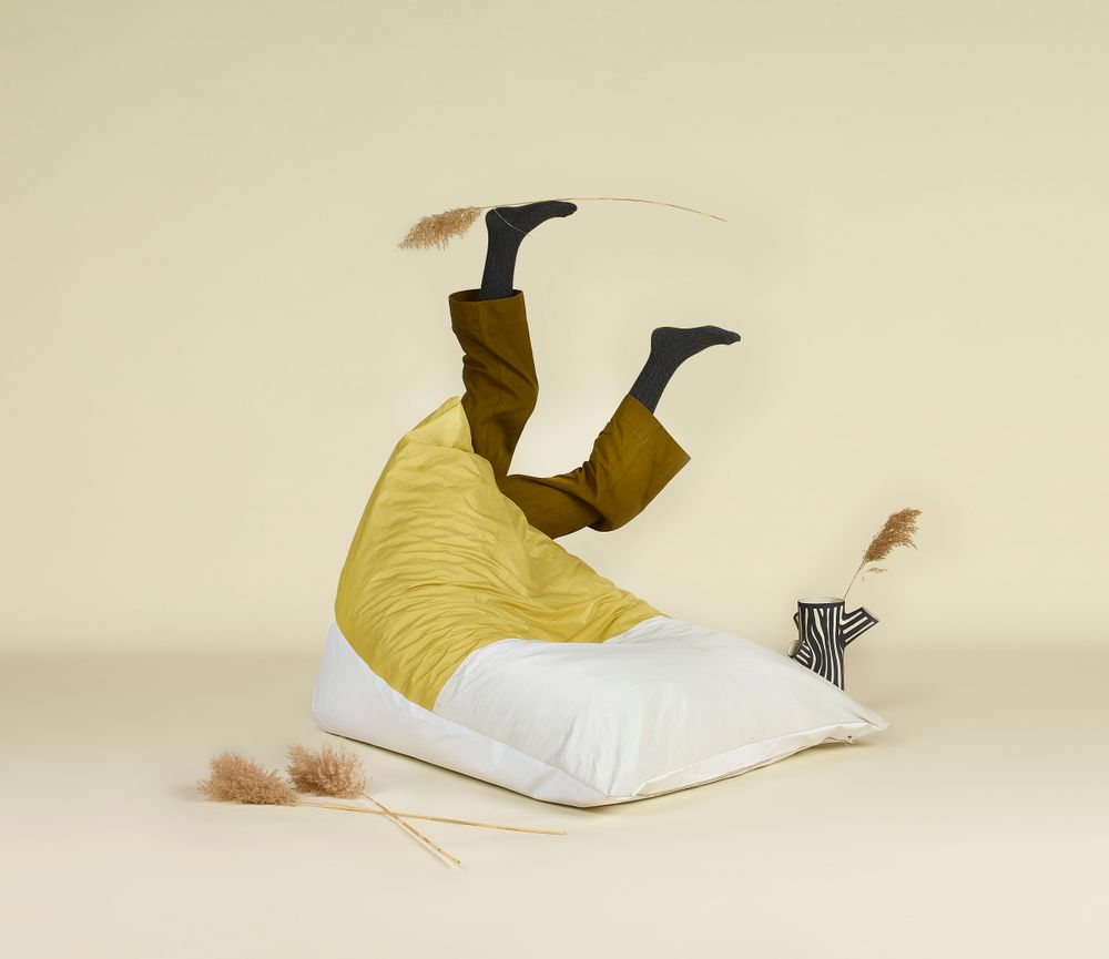 Poufs - [intérieur] Pouf Berlingot Colza - LA TETE DANS LES NUAGES