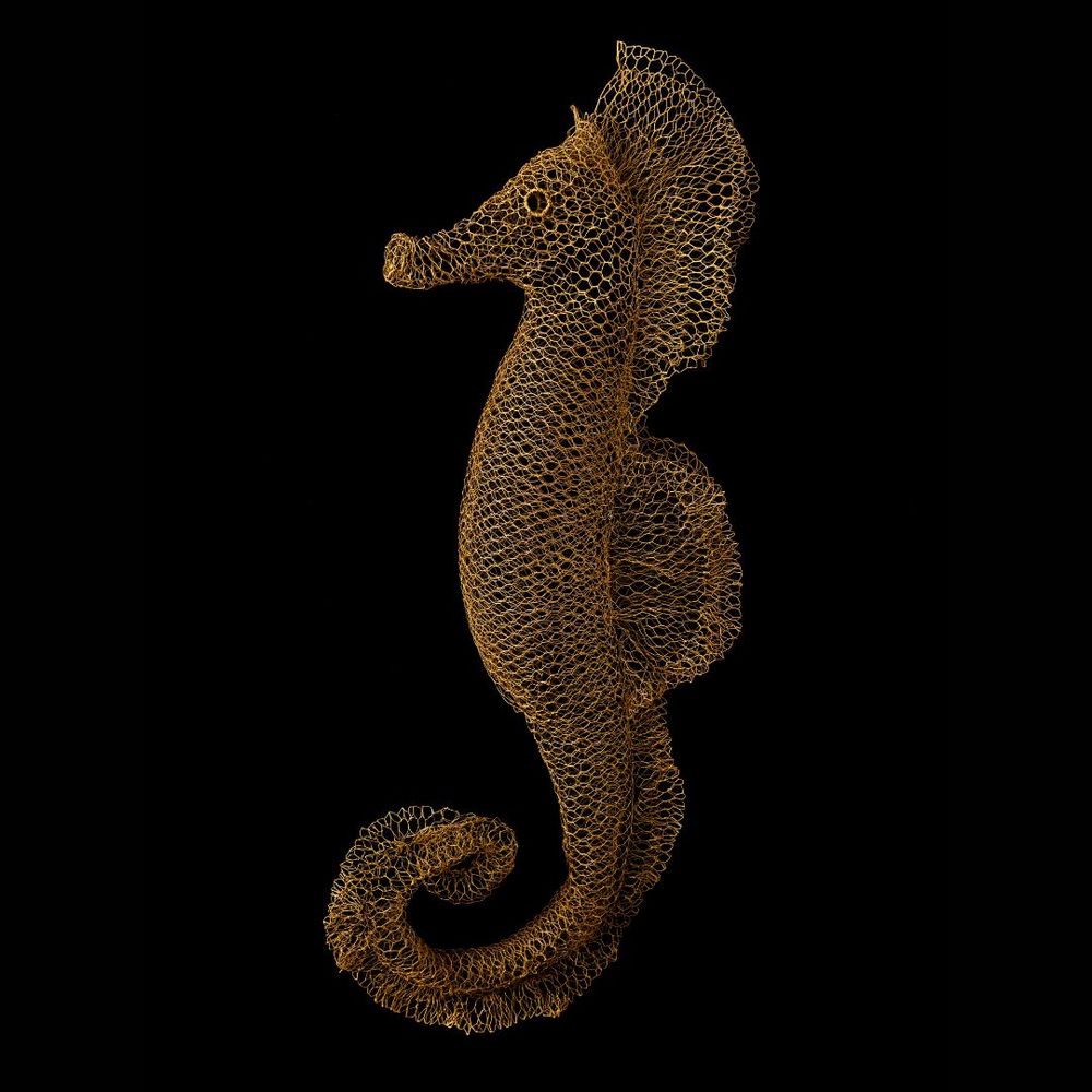 Pièces uniques - Inspiration aquatique- les hippocampes - ODILE MOULIN SCULPTURES