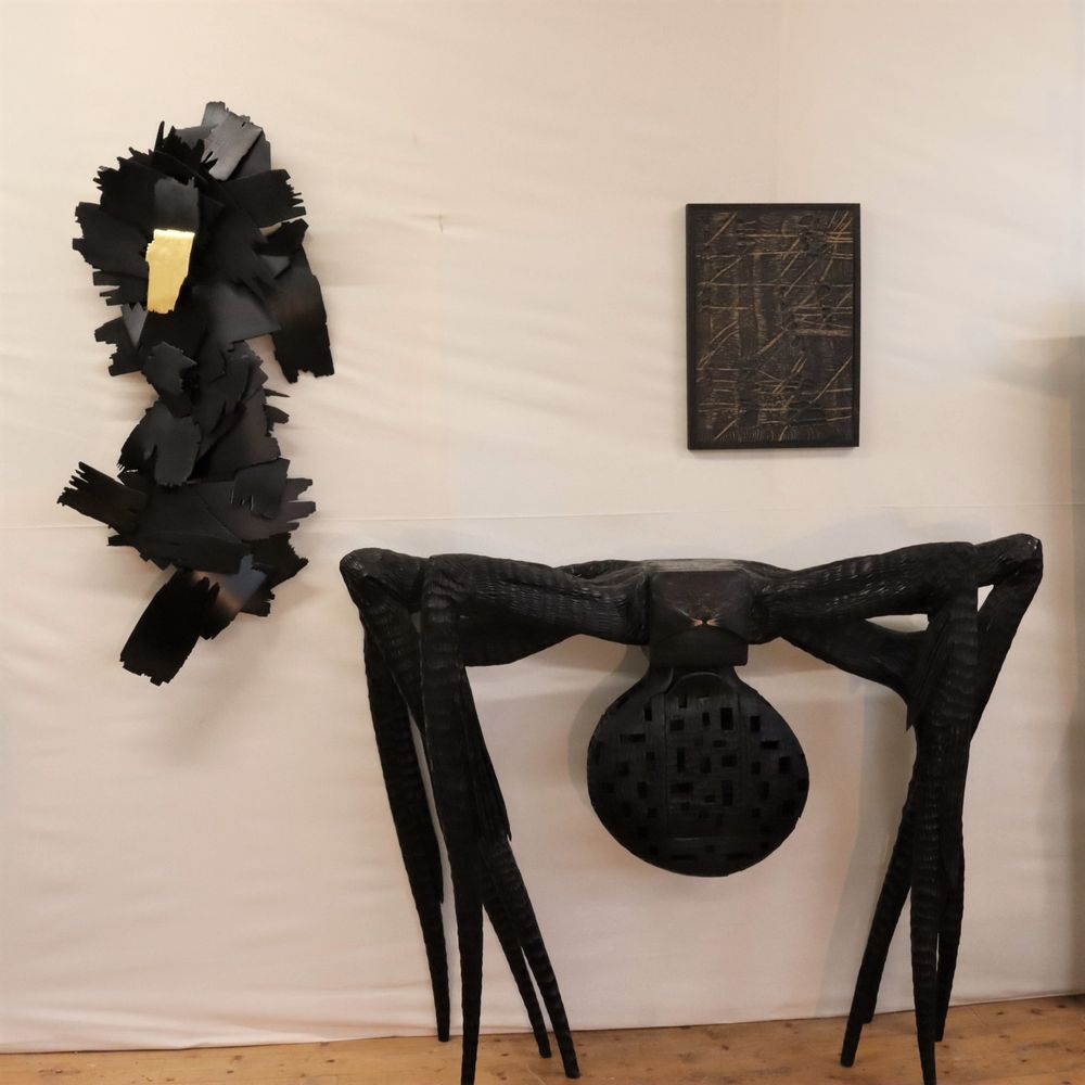 Sculptures, statuettes et miniatures - console "Bonheur noir". - THIERRY LAUDREN