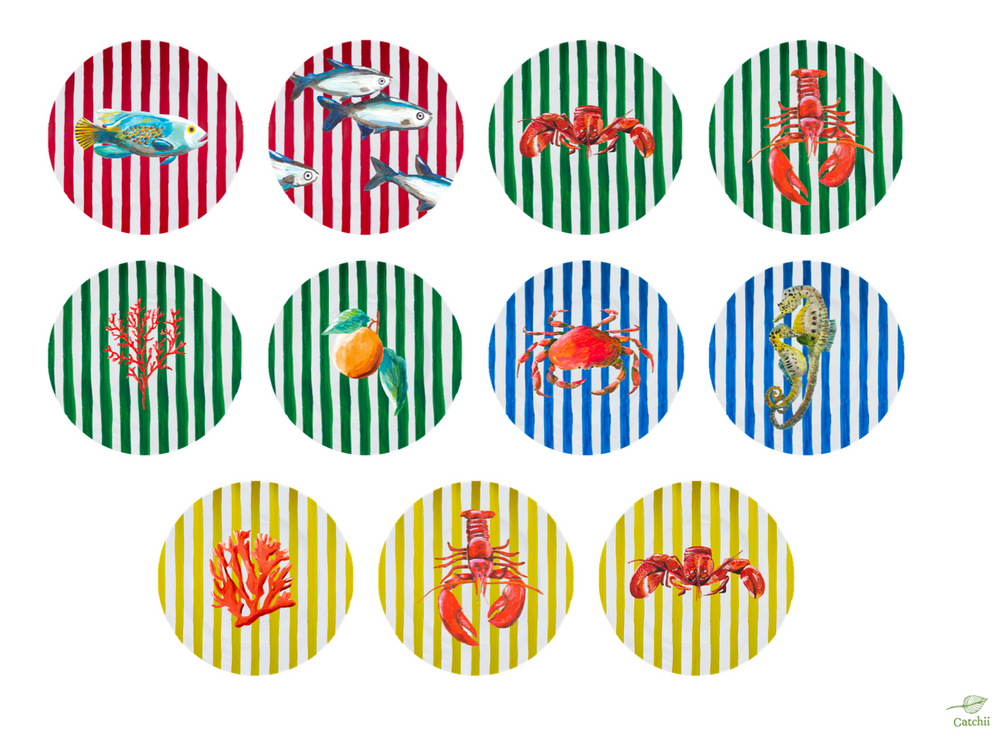 Trays - Dinnerware sustainable porcelain, made in Europe - CATCHII WALLPAPER, CUSHIONS, POUFS & HARDWARE