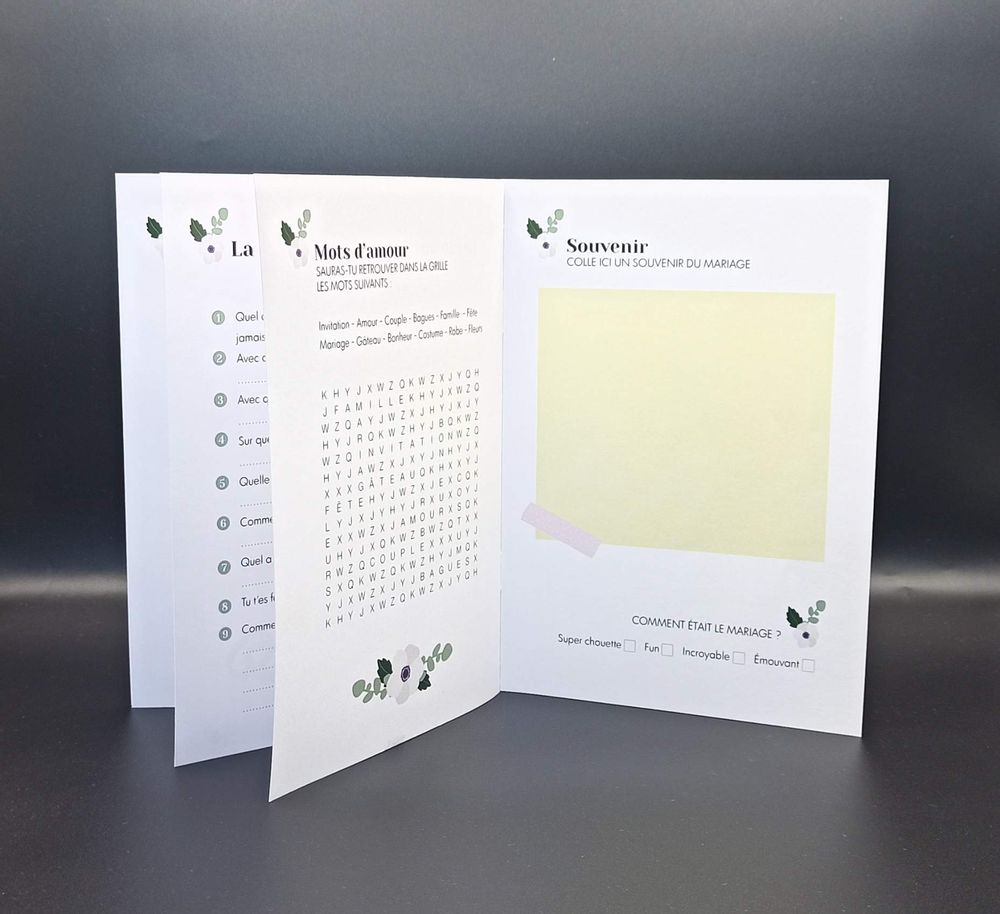 Stationery - Carnet enfant pour mariages - WANDERWORLD