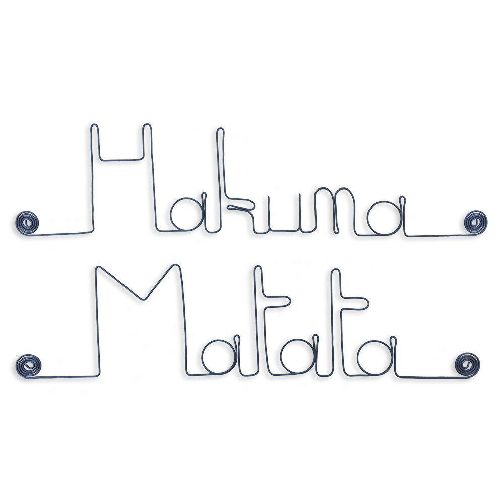 Autres décorations murales - Déco "Disney" en Fil de Fer : Hakuna Matata - L'ATELIER DES CREATEURS