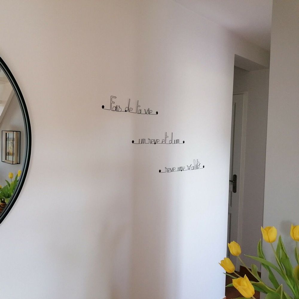 Other wall decoration - Wire sculpture - Dream Wall Quote - L'ATELIER DES CREATEURS