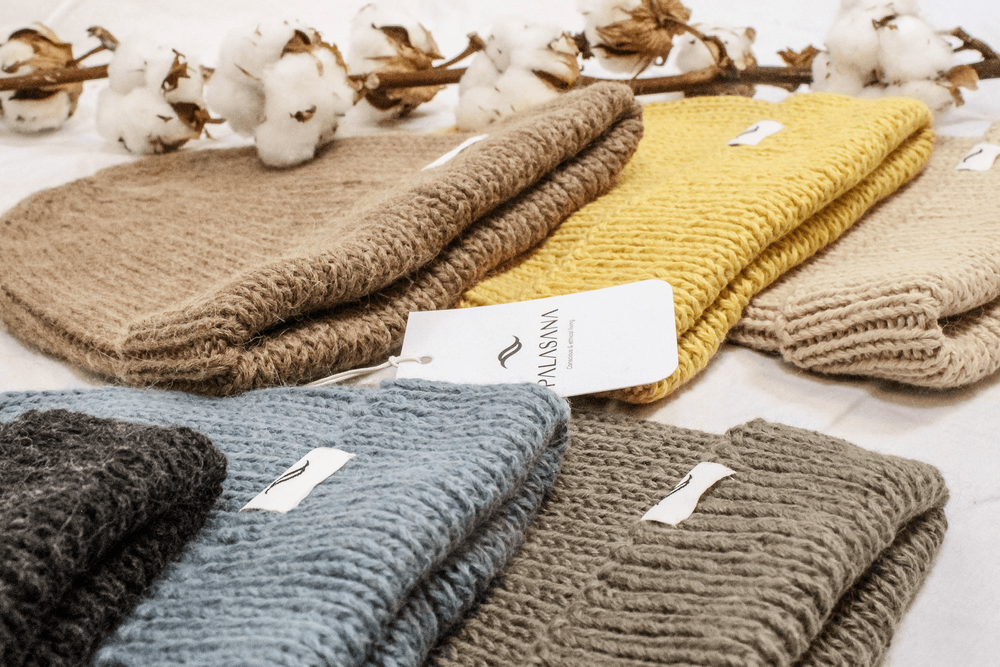 Chapeaux - Bonnet en laine de Baby Alpaga et PET recyclé - PALASANA
