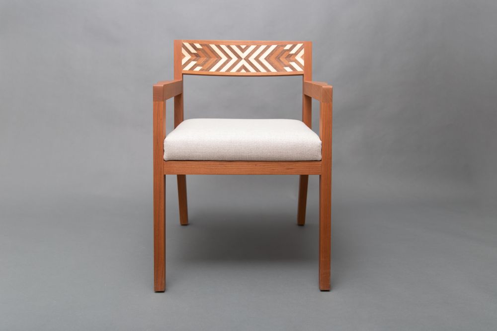 Chairs - Chevron Armchair - TURQUOISE MOUNTAIN