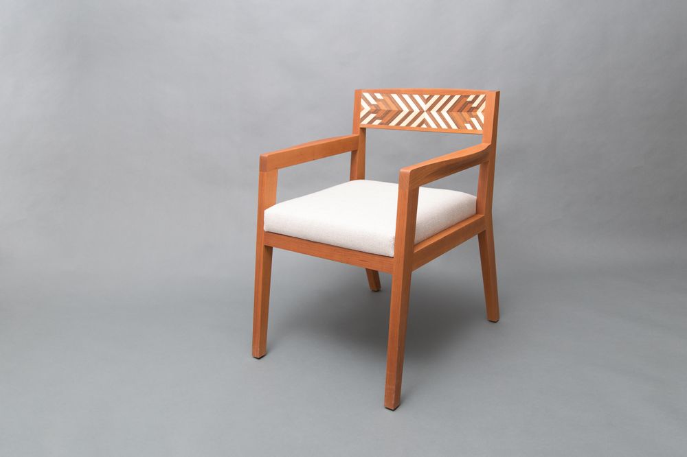 Chairs - Chevron Armchair - TURQUOISE MOUNTAIN