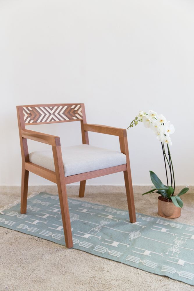 Chairs - Chevron Armchair - TURQUOISE MOUNTAIN