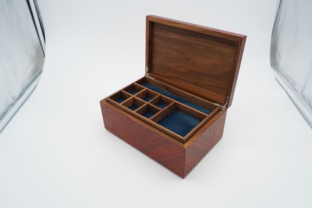 Caskets and boxes - Rosewood jewelry box - TURQUOISE MOUNTAIN