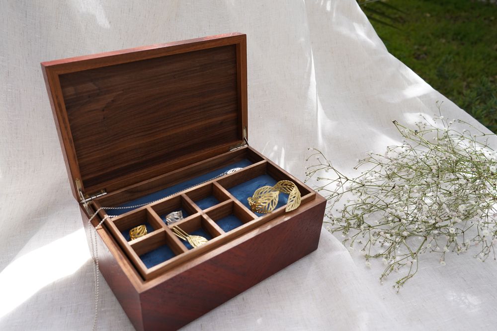 Caskets and boxes - Rosewood jewelry box - TURQUOISE MOUNTAIN