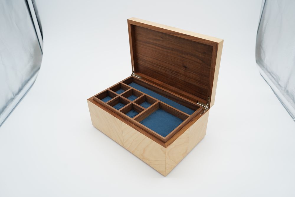 Caskets and boxes - Maple jewelry box - TURQUOISE MOUNTAIN