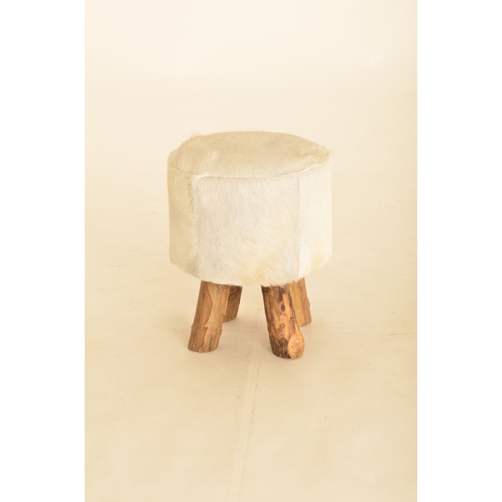 Repose-pieds - Repose-pieds COUNTRY en peau de chèvre - JOE SAYEGH PARIS