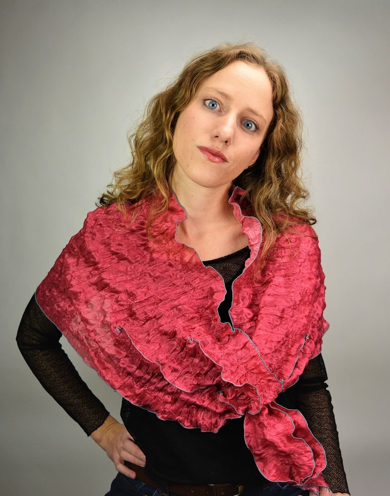 Scarves - Stole - pleated scarf - LINÉ-GÖLZ