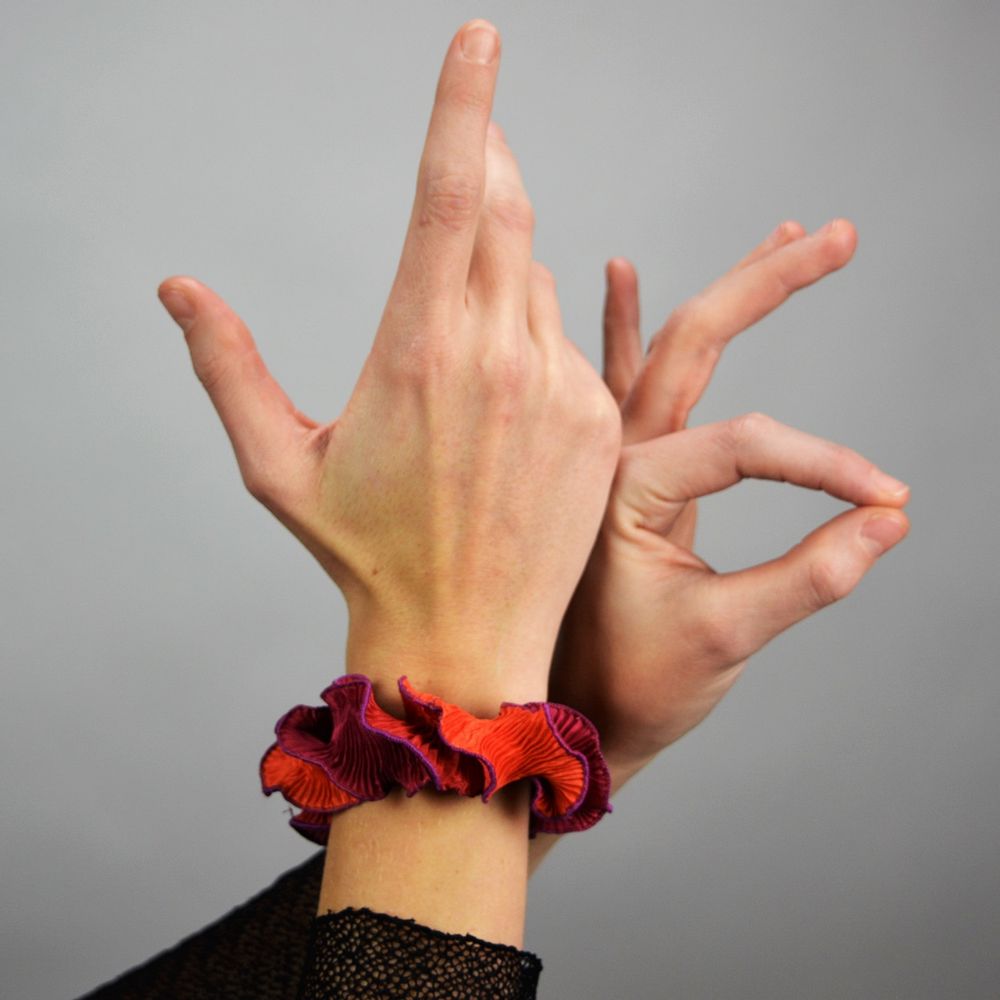 Jewelry - Farandole pleated textile bracelet - LINÉ-GÖLZ