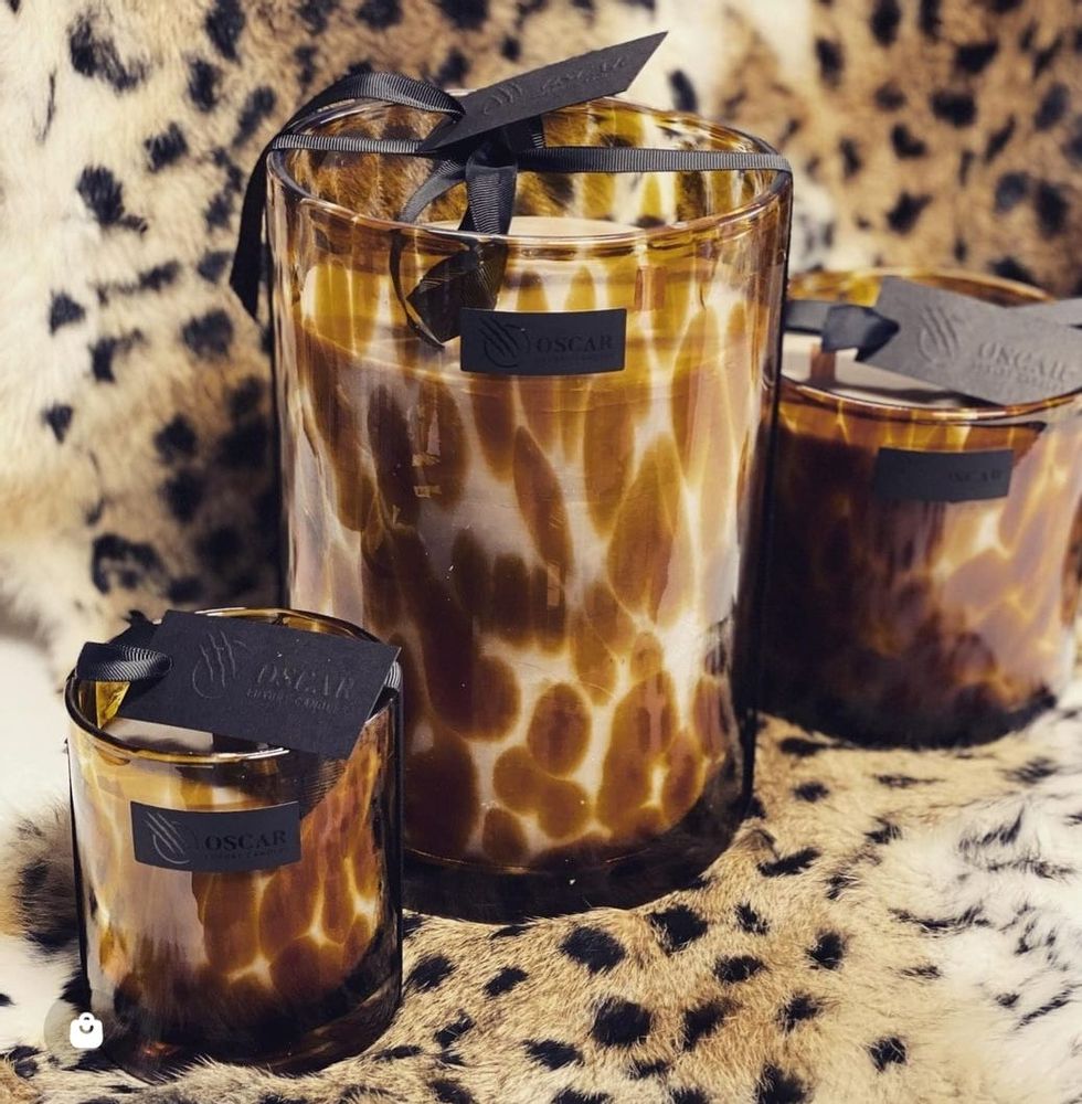 Objets de décoration - Bougie Léopard - OSCAR LUXURY CANDLES