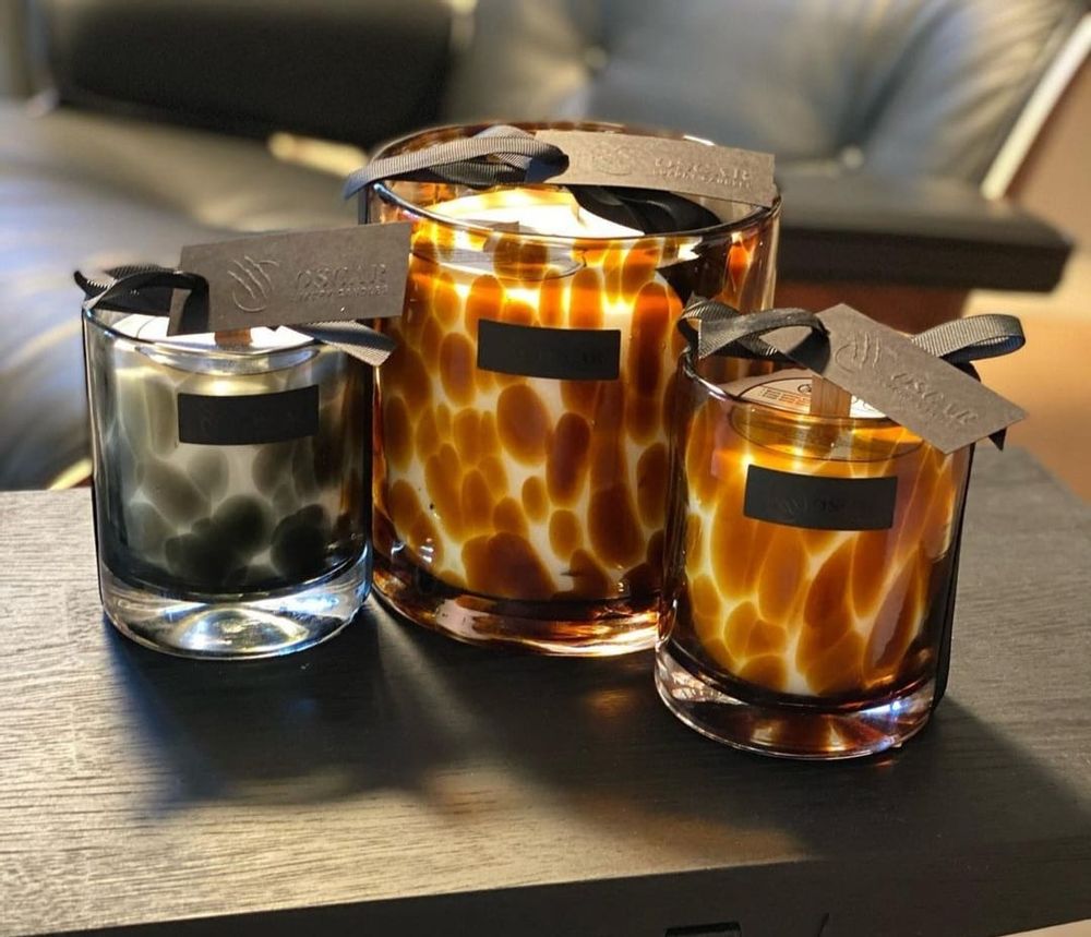 Objets de décoration - Bougie Léopard - OSCAR LUXURY CANDLES