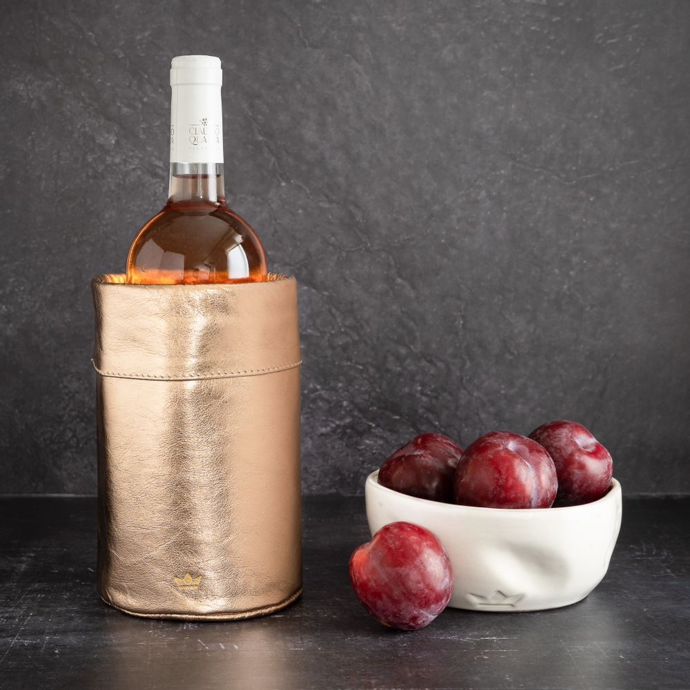 Gifts - Wine cooler - full grain leather - DUTCHDELUXES INTERNATIONAL BV