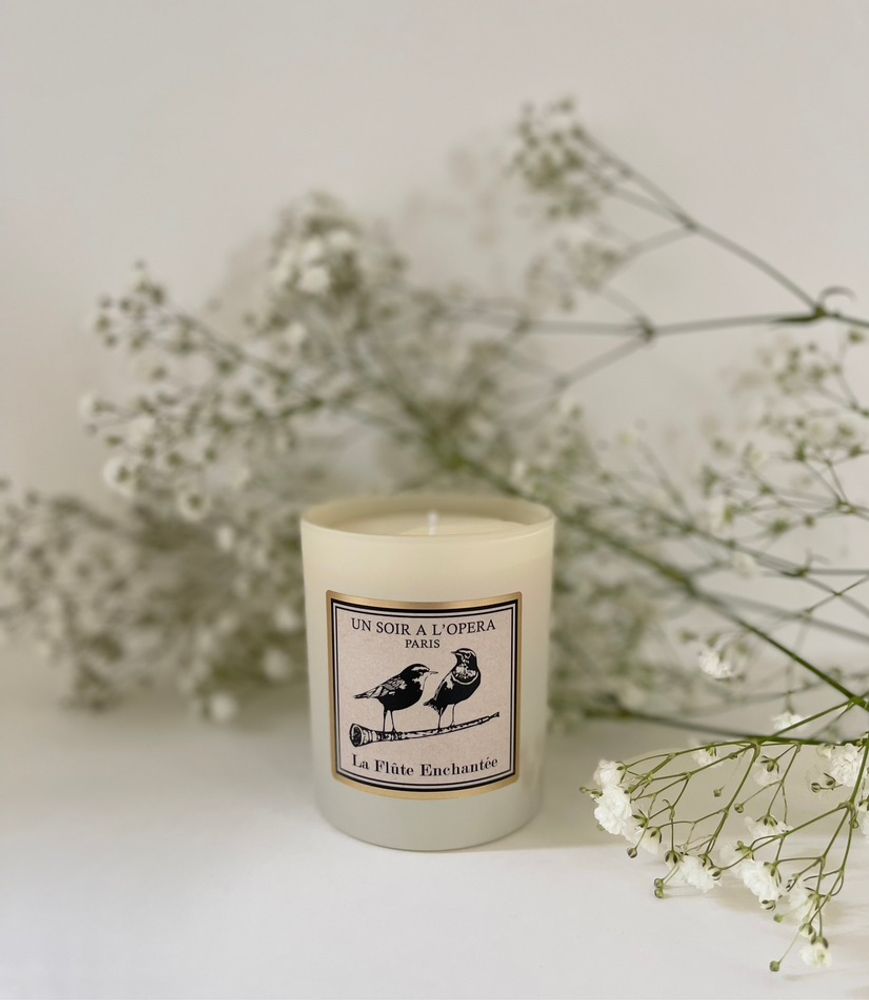 Objets de décoration - LA FLÛTE ENCHANTÉE - BOUGIE PARFUMÉE 100 % VÉGÉTALE - IVOIRE - UN SOIR A L'OPERA
