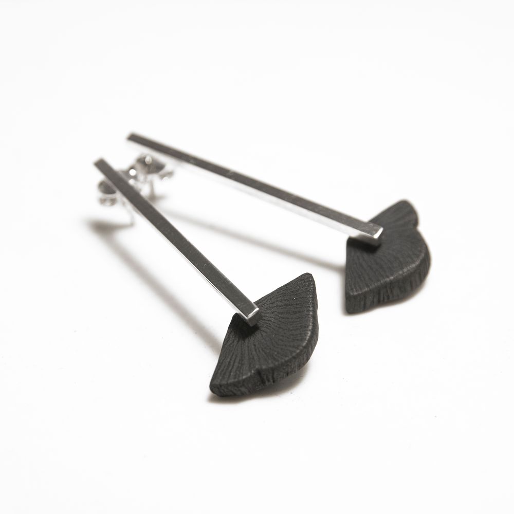 Bijoux - Boucles d'oreilles MIMI-WA/EDA/FULI - CHARCOAL ESKIMEÏT
