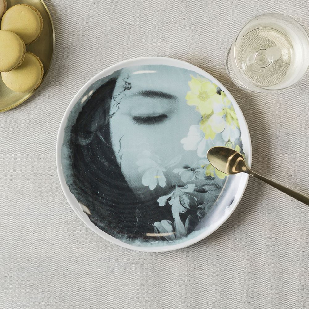 Everyday plates - 4 porcelain plates - River - IBRIDE