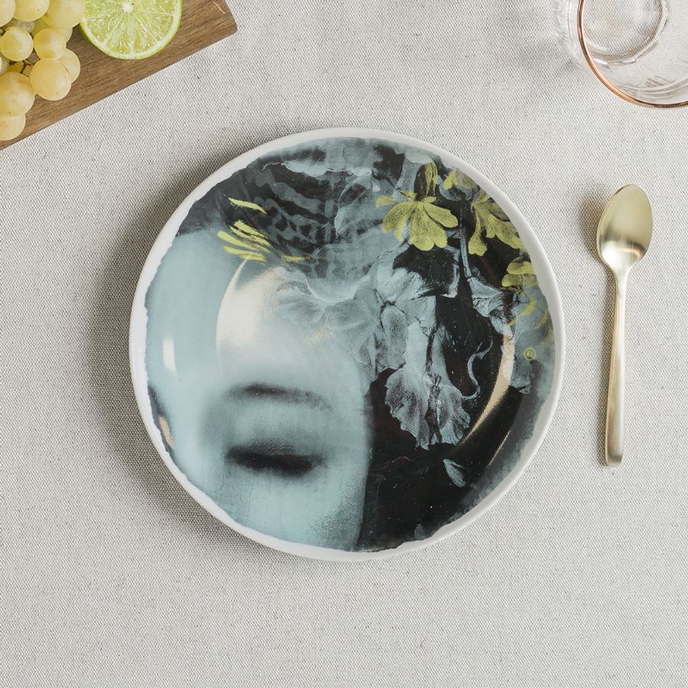 Everyday plates - 4 porcelain plates - River - IBRIDE