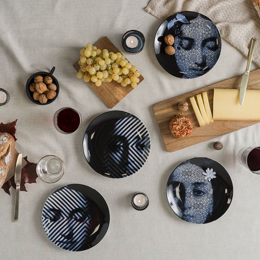 Formal plates - 4 Porcelain plates - Osorio - IBRIDE
