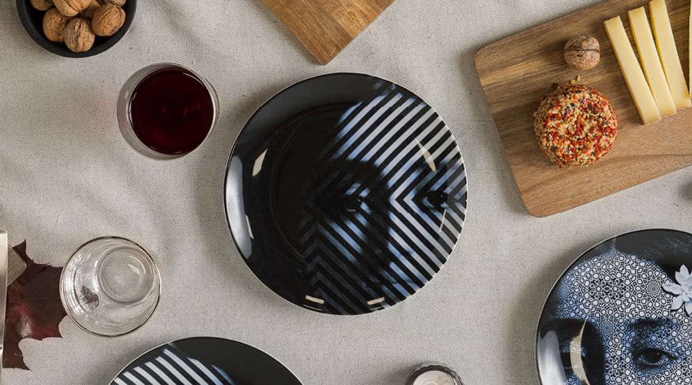 Formal plates - 4 Porcelain plates - Osorio - IBRIDE