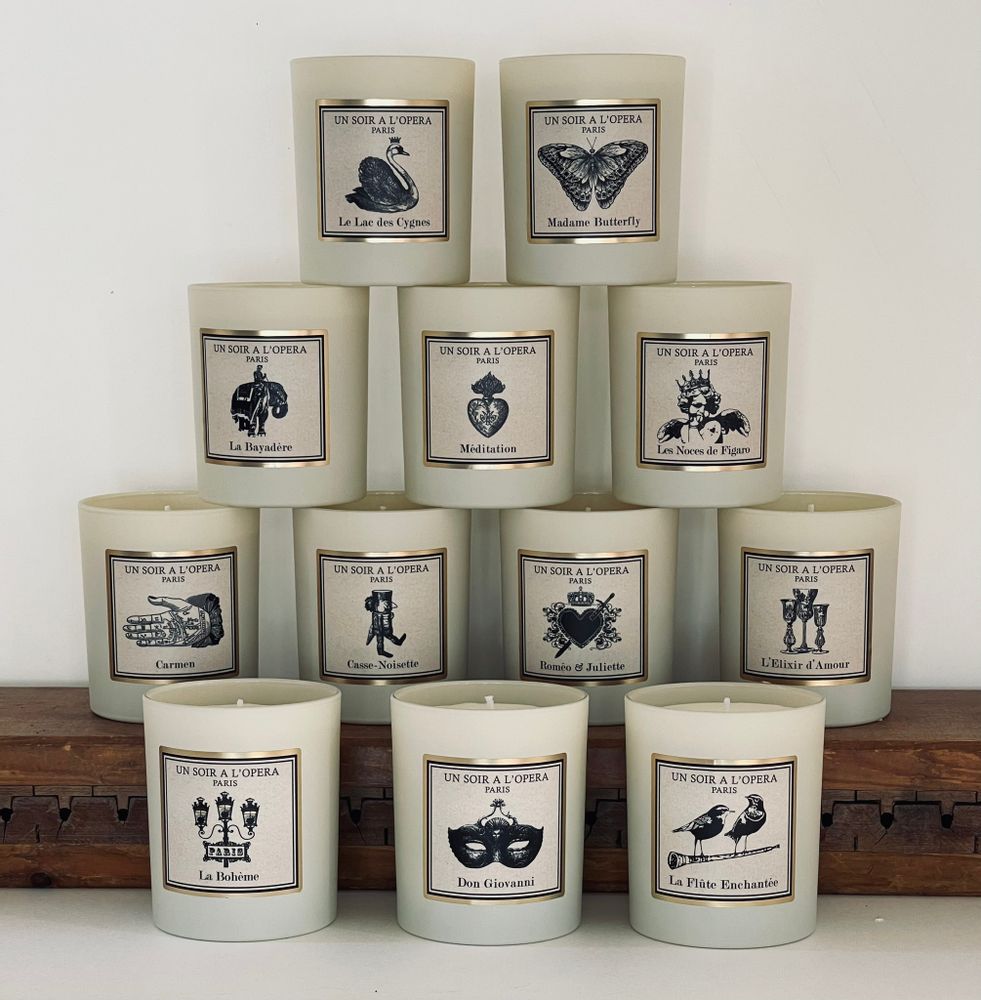 Objets de décoration - LA BAYADÈRE - BOUGIE PARFUMÉE CIRE 100 % VÉGÉTALE - IVOIRE - UN SOIR A L'OPERA