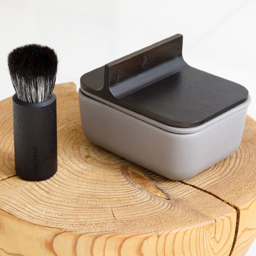 Design objects - Face Cleansing Brush hard & bowl set, JIVA Collection - SHAQUDA