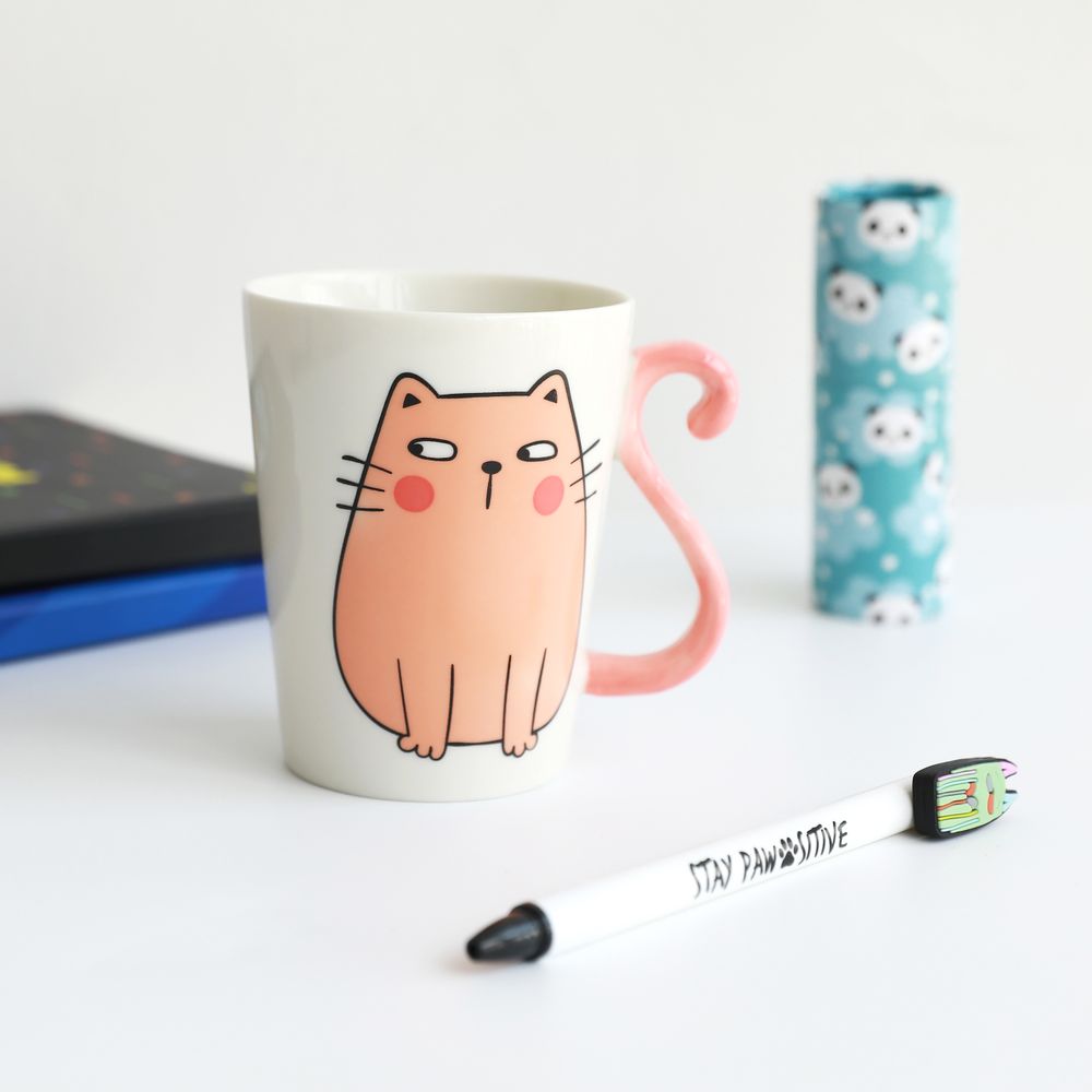 Kids accessories - Cats ceramic mugs - I-TOTAL