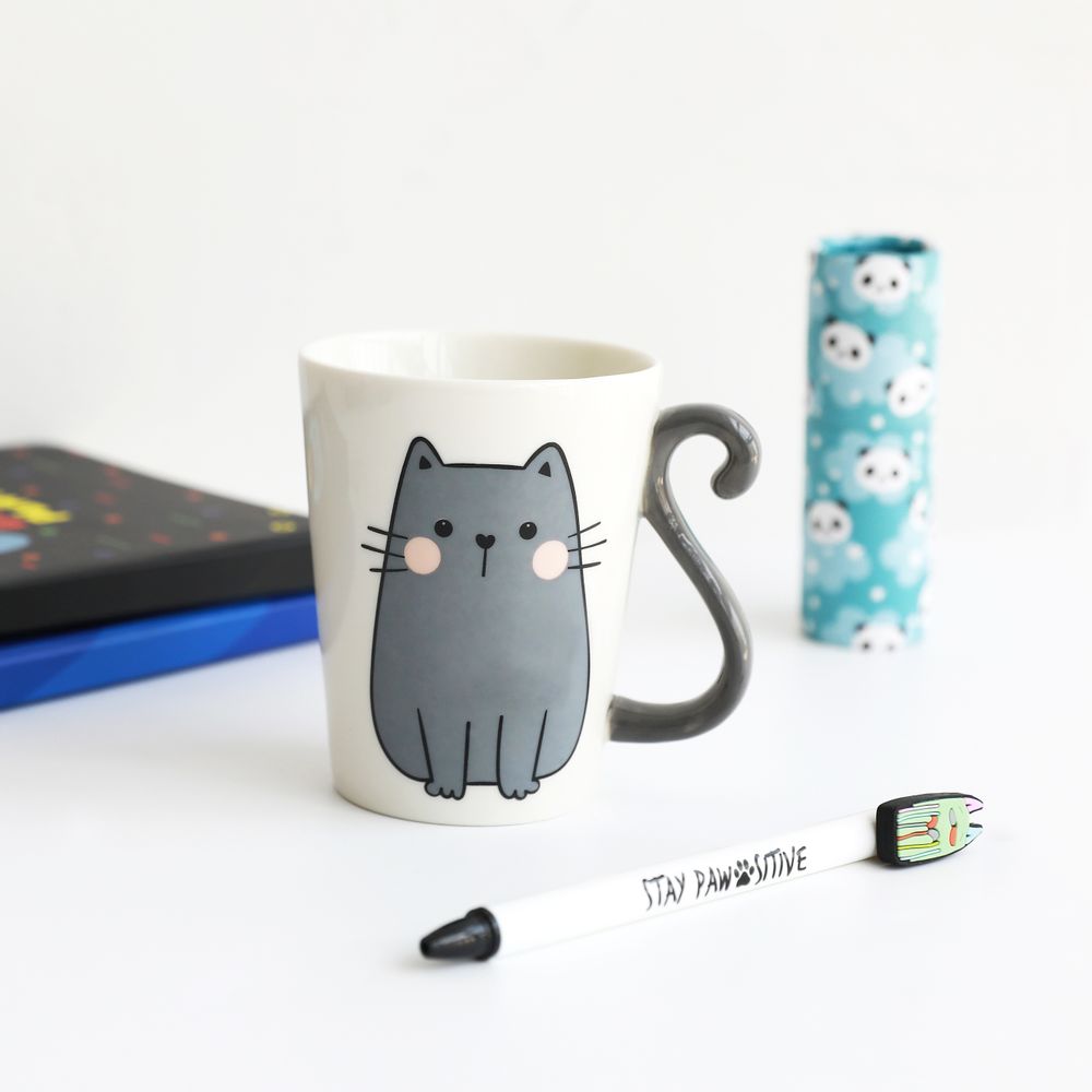Kids accessories - Cats ceramic mugs - I-TOTAL