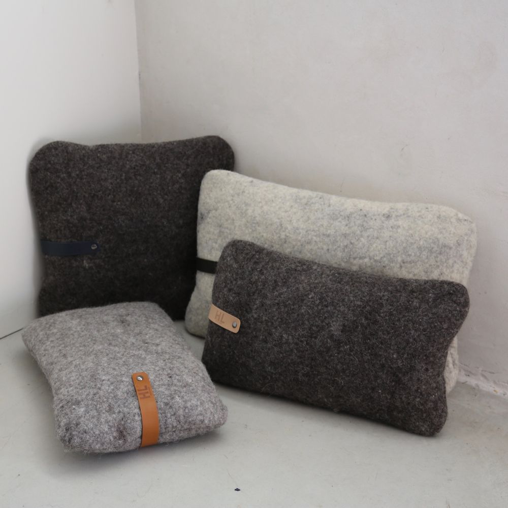 Coussins textile - coussins en feutre de laine - HL- HELOISE LEVIEUX