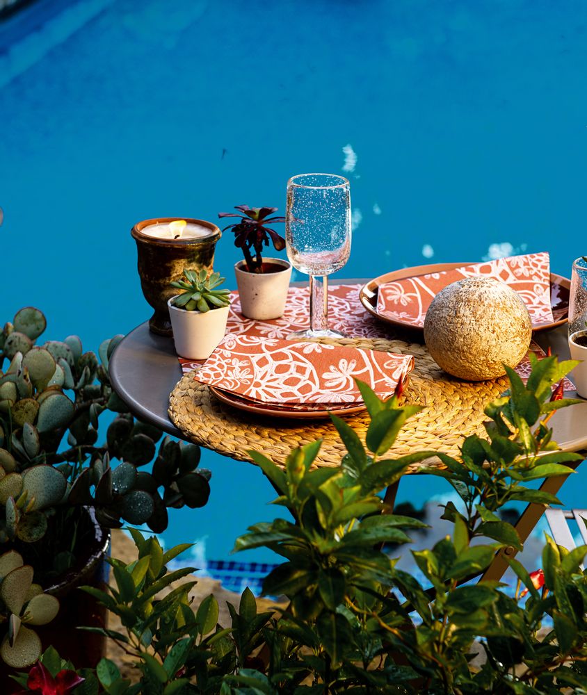Objets de décoration - Moucharabieh terracotta - FRANÇOISE PAVIOT