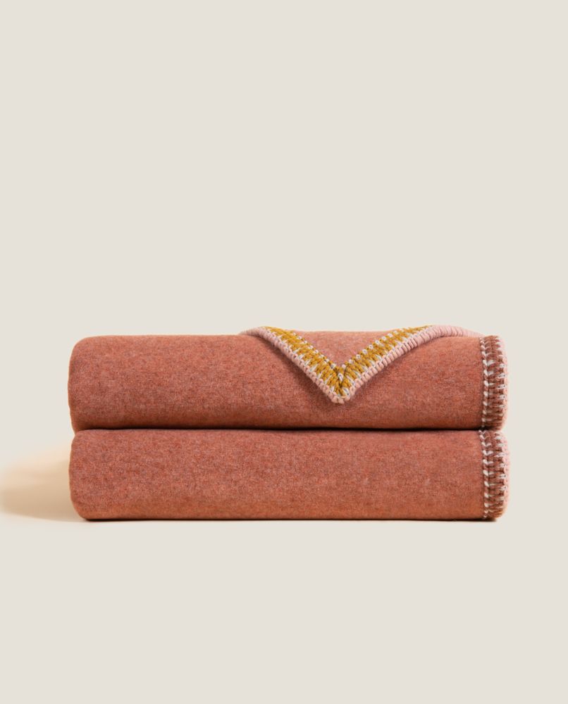 Throw blankets - SOFT BAMBOO WITH VICTORY FRINGES AND TIFFANY BORDER - FRATI HOME