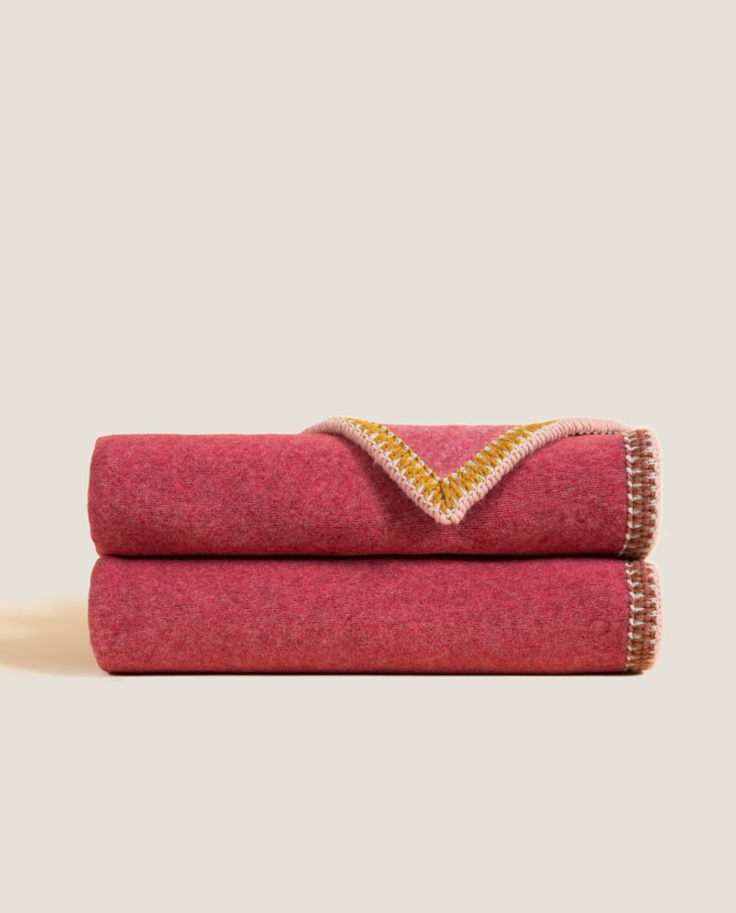 Throw blankets - SOFT BAMBOO WITH VICTORY FRINGES AND TIFFANY BORDER - FRATI HOME