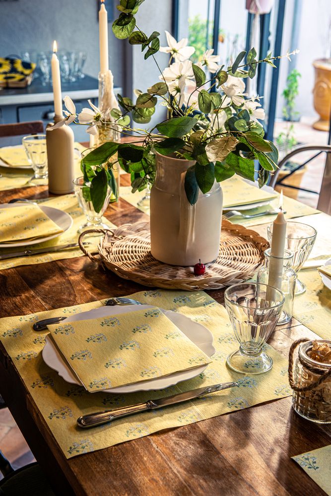 Napkins - Napkin PRAIRJ - FRANÇOISE PAVIOT