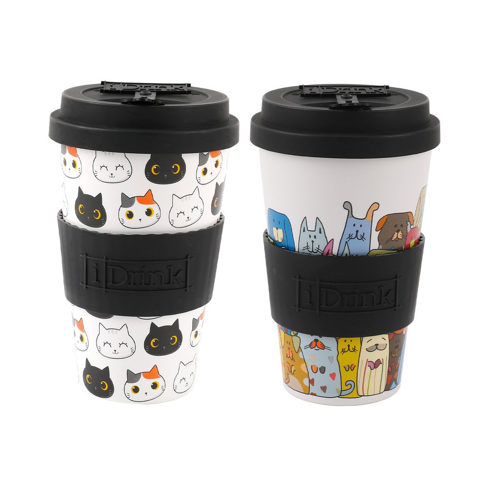 Tasses et mugs - Gobelet R-PET 435 ml COLLECTION (MIX 2) - I-DRINK