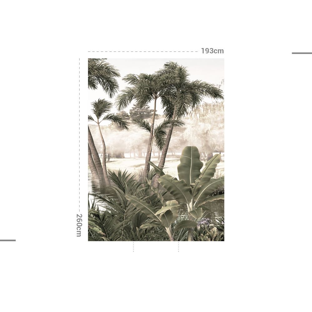 Poster - Monsoon Dark Green - APDECORATION