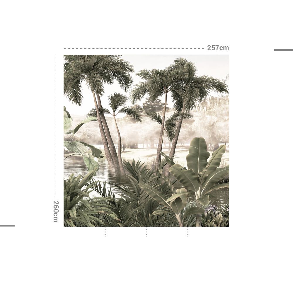 Poster - Monsoon Dark Green - APDECORATION