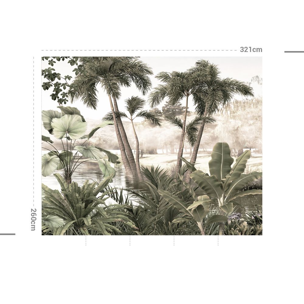 Poster - Monsoon Dark Green - APDECORATION
