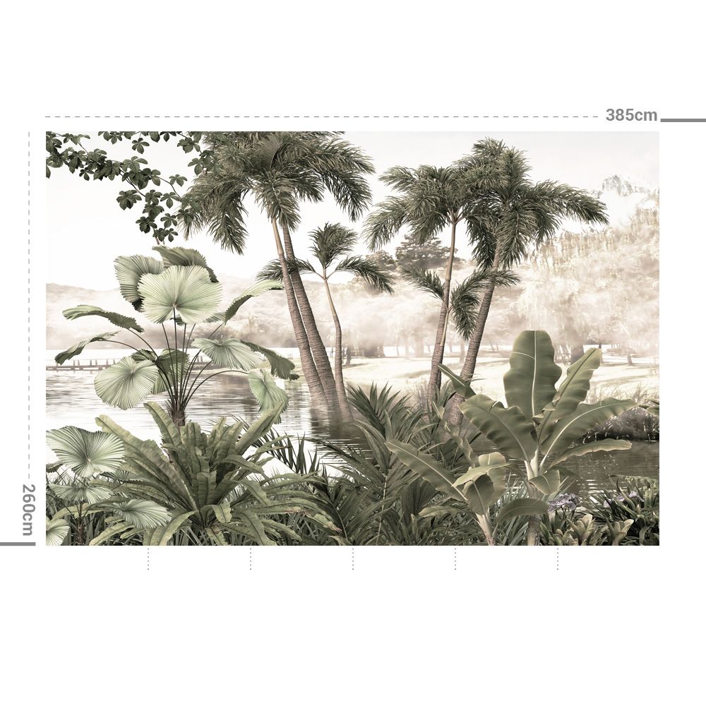 Poster - Monsoon Dark Green - APDECORATION