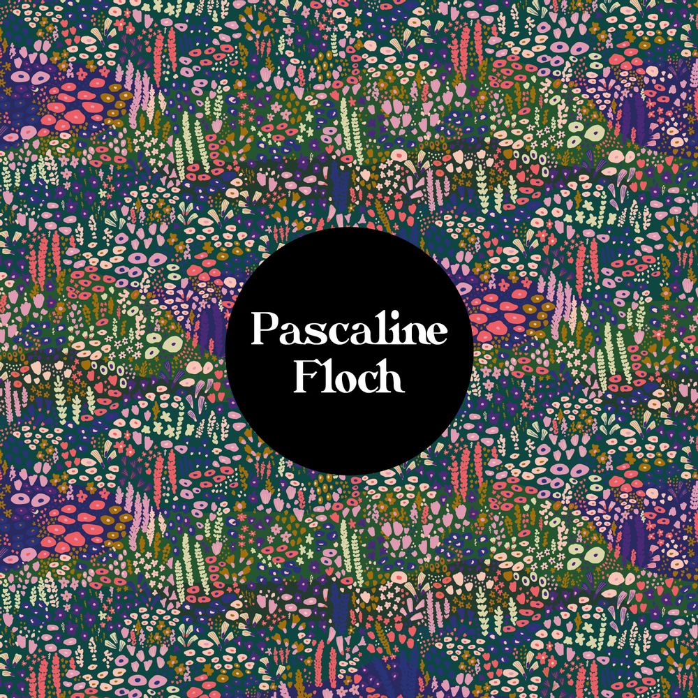 Textile and surface design - MOTIF PRAIRIE - PASCALINE FLOCH